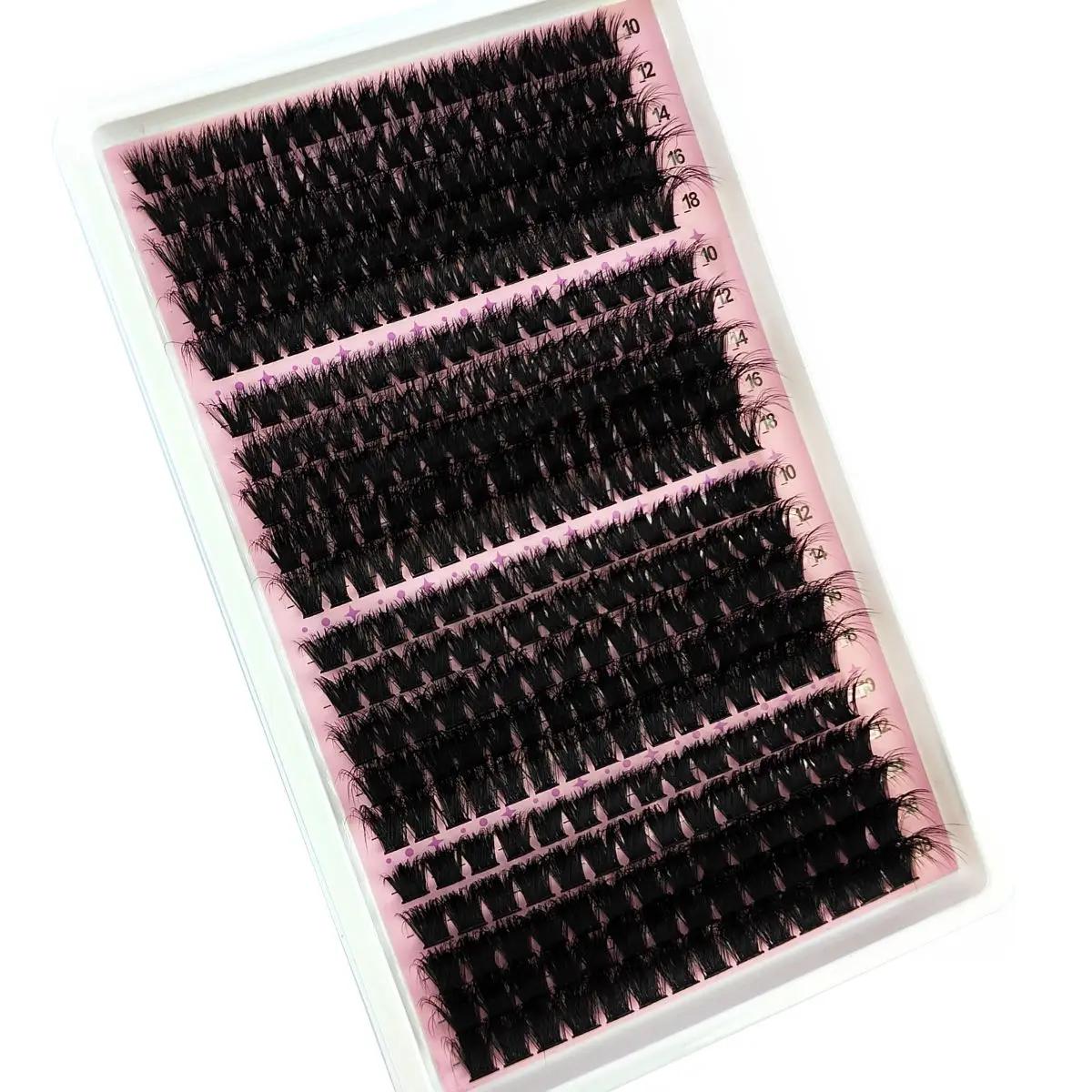 Nouveau 20 rangées 40-160DMix 8D moelleux cils individuels grappes Extensions faux cils bricolage à 