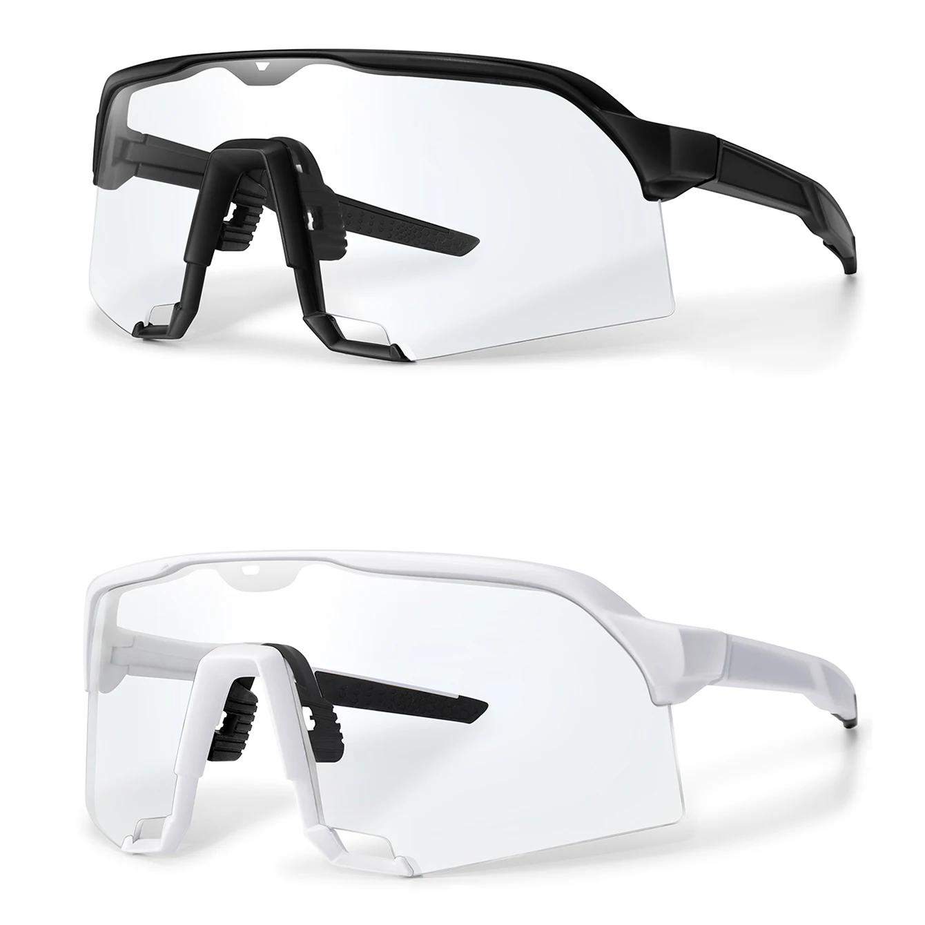 Lunettes de soleil photochromiques pour hommes et femmes, en plein air, vtt, vélo, cyclisme, course 