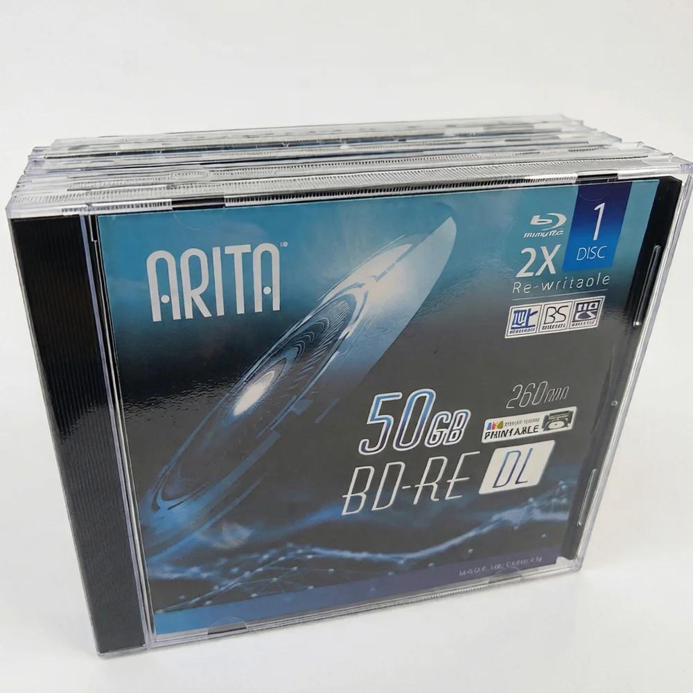 Disque Blu-Ray BD-RE DL 50 Go 2 disques Bluray vierges BDRE double couche réinscriptibles paquet de