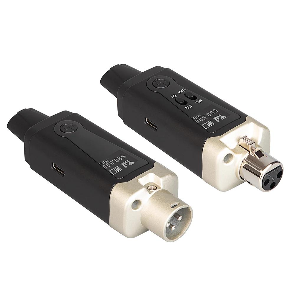 Système de Microphone sans fil, transmetteur et récepteur XLR sans fil UHF pour Microphone dynamique