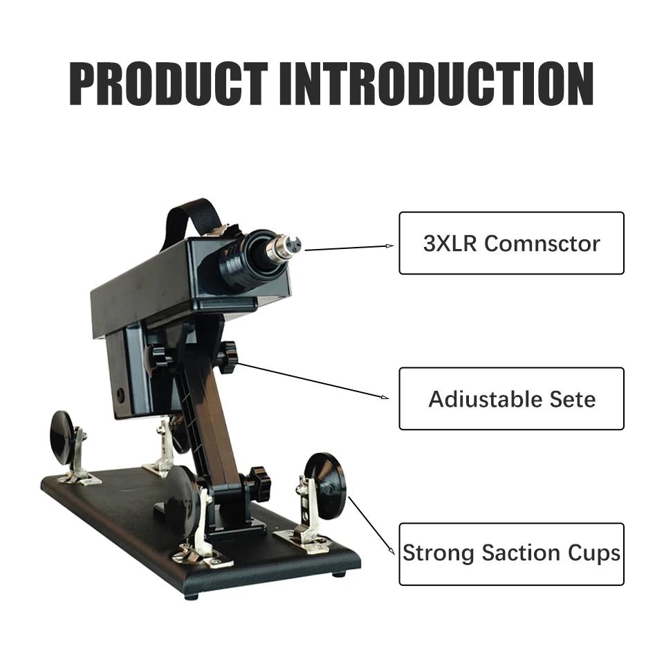 Fredorch Sex Machine avec 2 grands godes noirs jouets sexuels pour femmes produits de masturbateur m