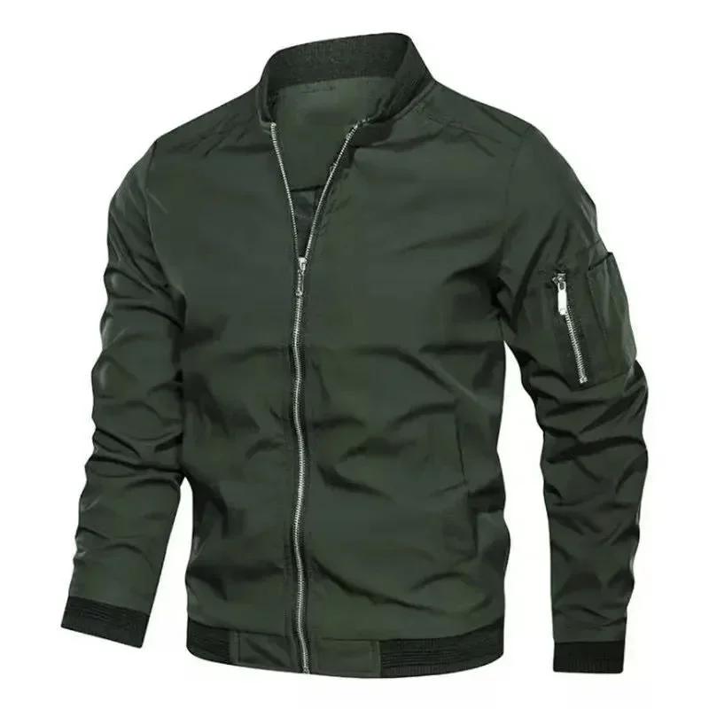 Veste d'automne pour hommes, uniforme de Baseball à manches longues, coupe-vent, veste fine de cycli