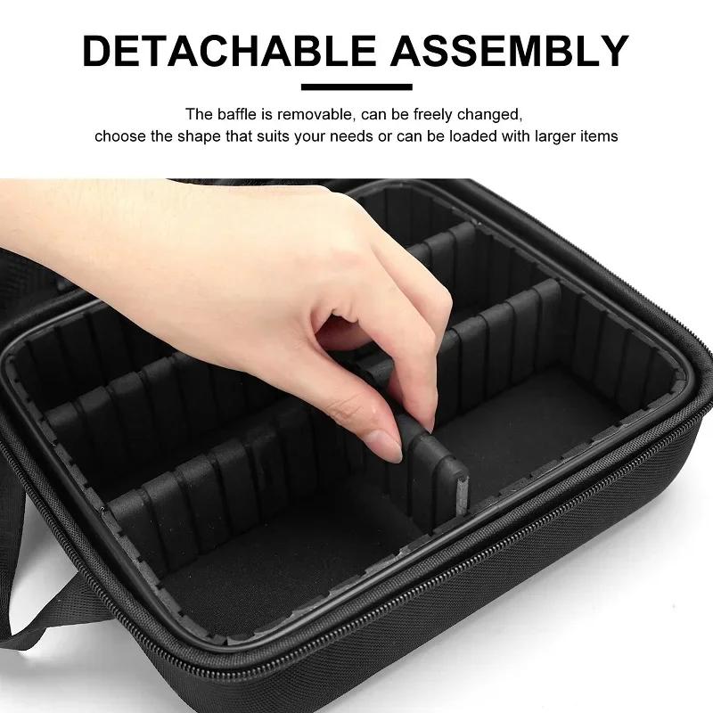 1 pièces Portable Salon de coiffure outils sac de rangement ciseaux Clips peigne étui étanche Salon 