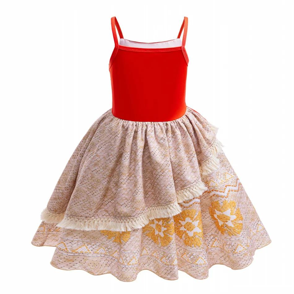 Robe de princesse Moana pour enfants, tenue de fête d'Halloween, de carnaval ou de mascarade, cadeau