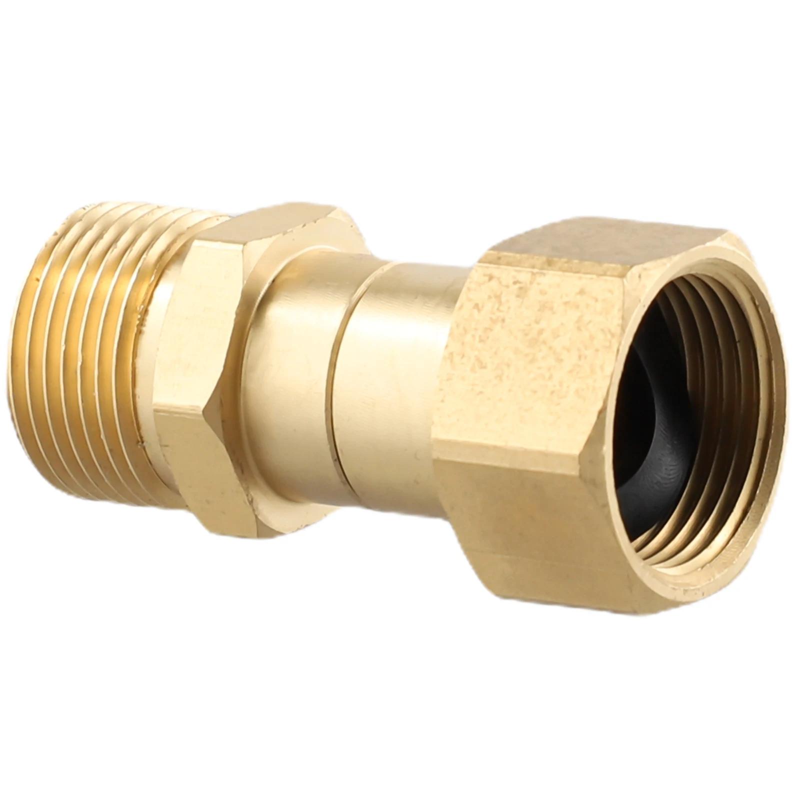 1x rondelle haute pression en laiton raccord à Joint pivotant M22 14mm filetage Rotation tuyau netto