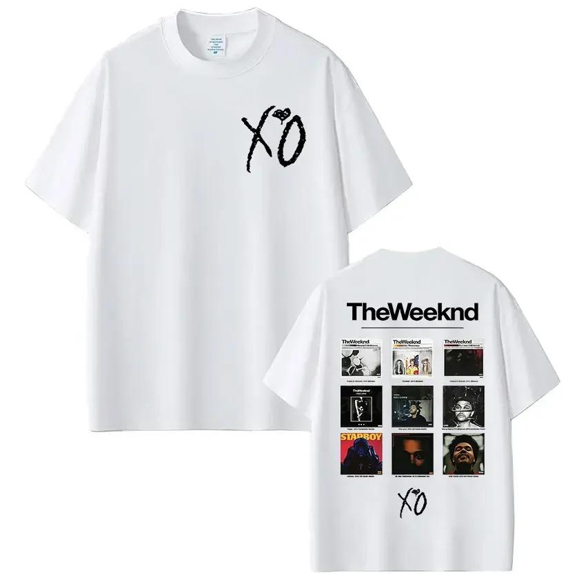 Rappeur The Weeknd Xo Album 2025 t-shirts graphiques femmes hommes Hip Hop T-shirt unisexe mode Hara