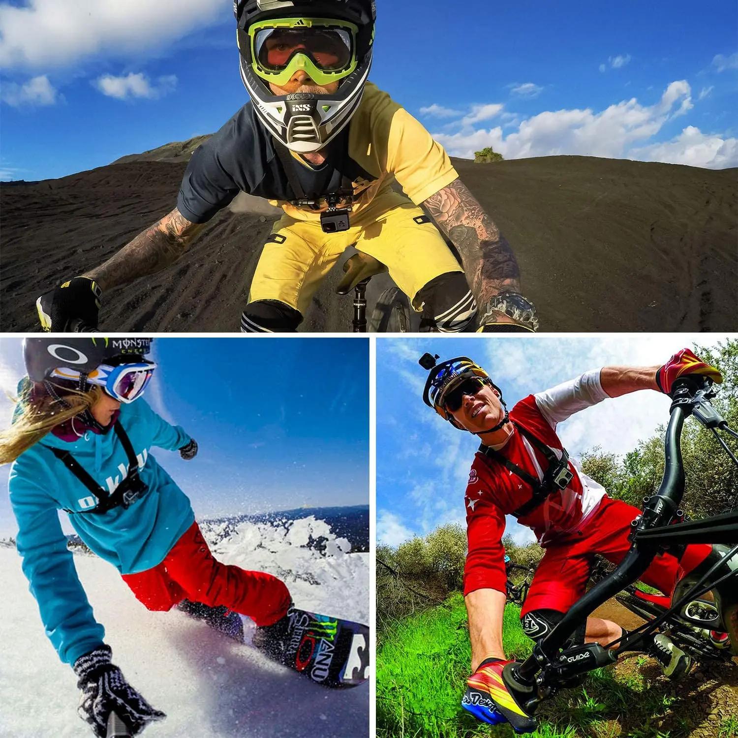 Ceinture de sangle de tête pour GoPro HD Hero11 10 9 8 7 6 5 4 3 SJ4000 SJ5000, accessoires de camér