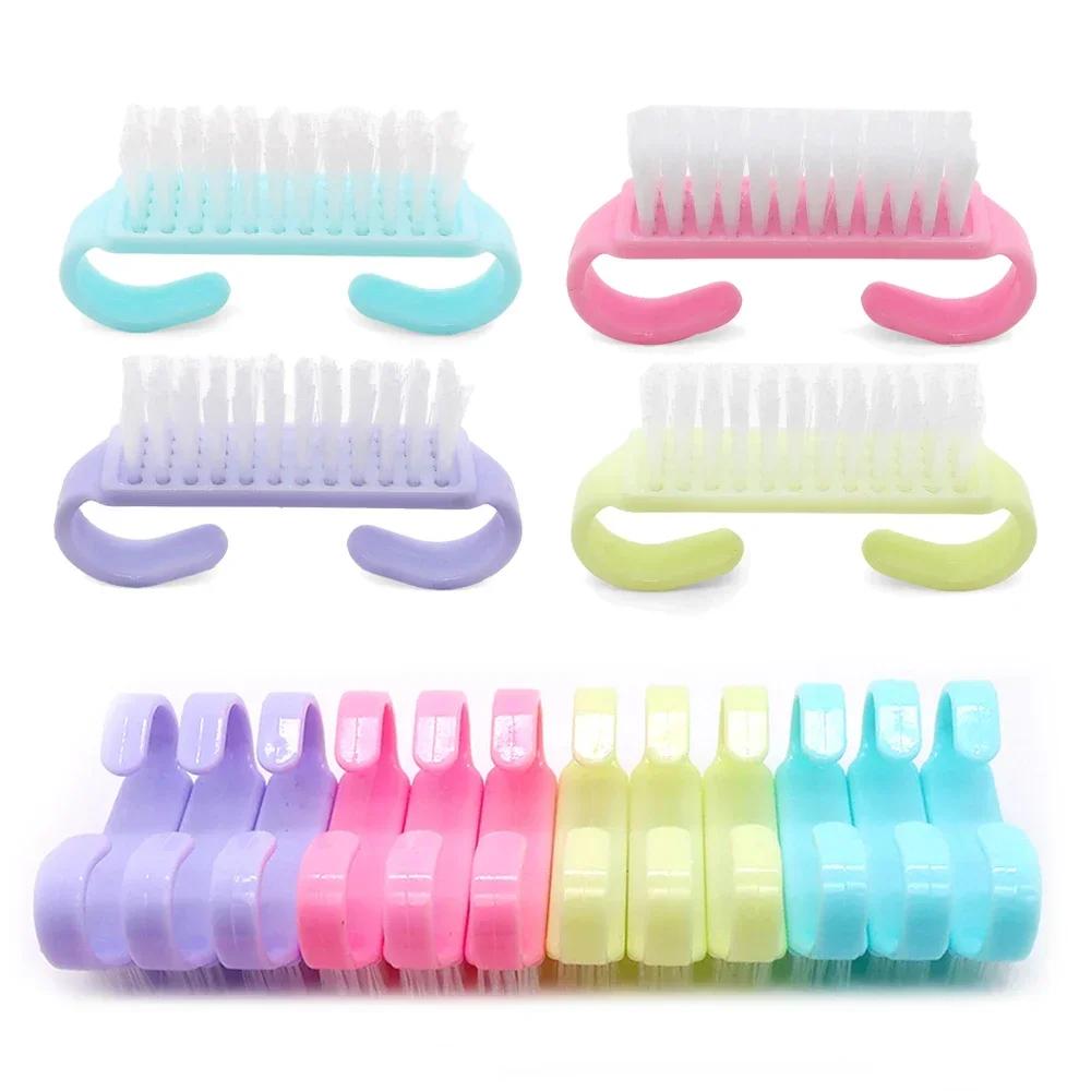 10/20/50/100 pièces poignée Grip Brosse À Ongles GIslande Livres Brosses À Ongles Nettoyant Épurateu