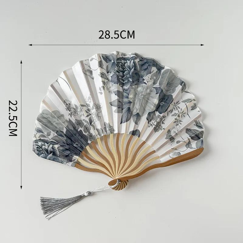Éventail pliant en soie de Style japonais chinois, éventails de mariage, cadeaux artistiques, éventa