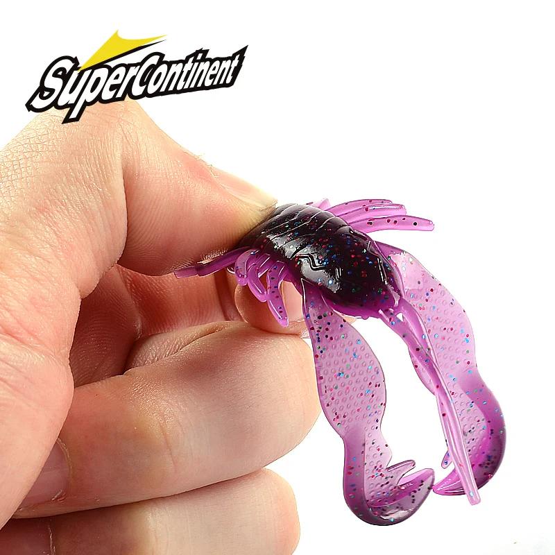 Supercontinent Filet Craw 40mm/15 pièces 70mm/6 pièces leurre souple leurres de pêche crevette homar
