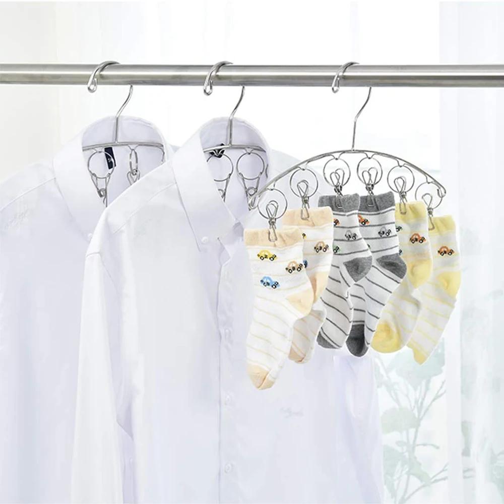 Cintre de séchage de vêtements avec 32 Clips/8 Clips chaussettes séchage de sous-vêtements support d