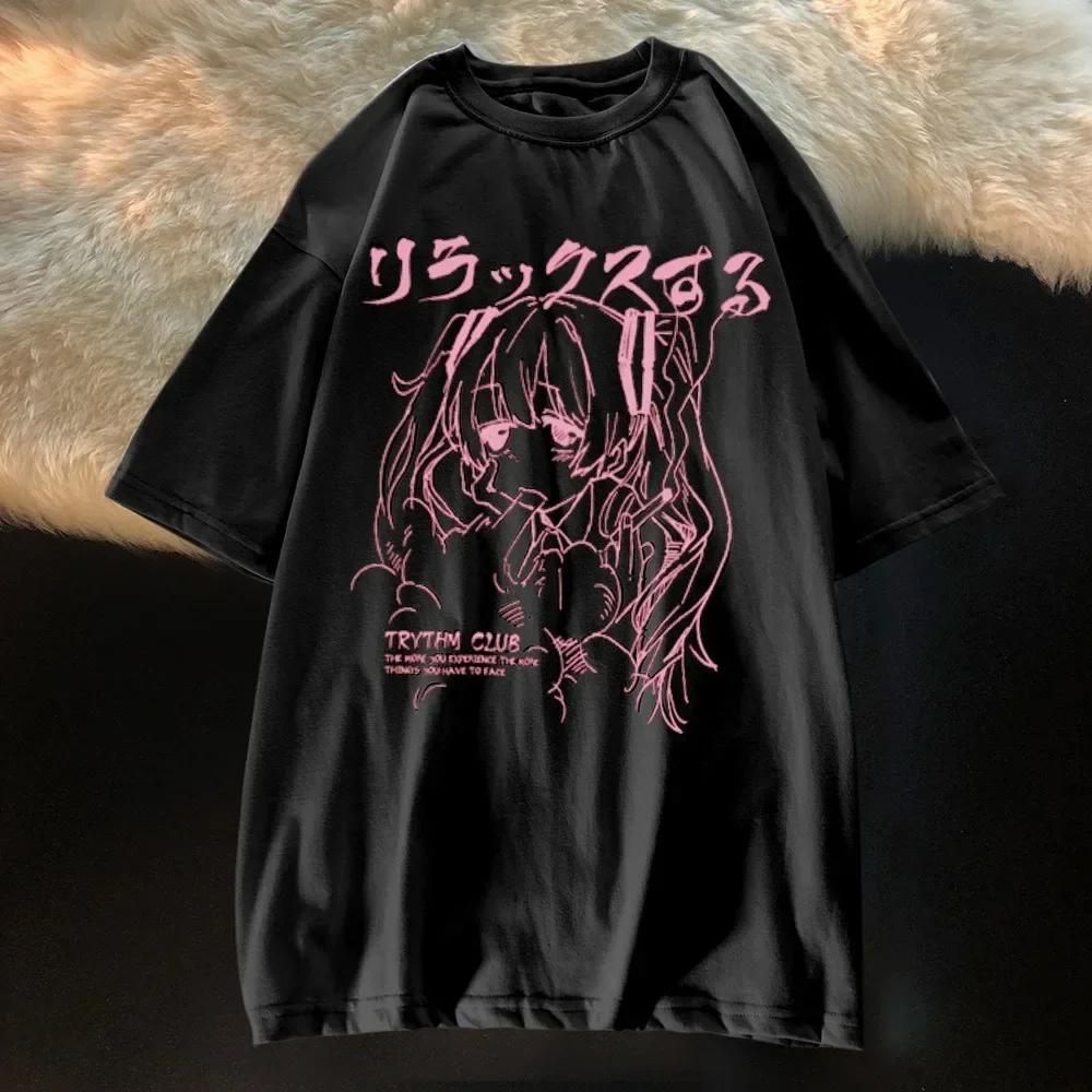 T-shirt surdimensionné pour femmes, vêtements pour femmes, Y2k, japonais, Harajuku, graphique Kawaii