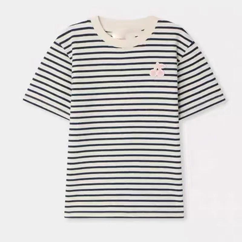 Prévente (expédition en mars) 2026 BP NOUVEAU T-shirt de printemps pour bébés filles, vêtements d'ét