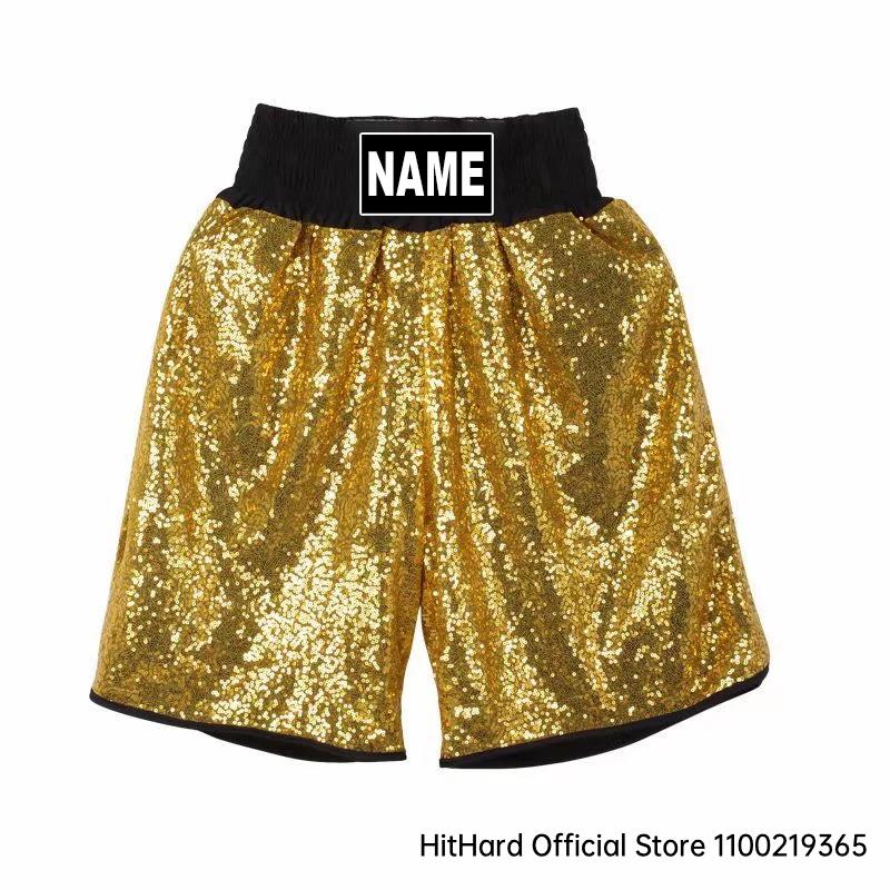 Ningdéclinaison-Shorts de boxe personnalisés pour hommes et femmes, pantalons de boxe pour enfants, 