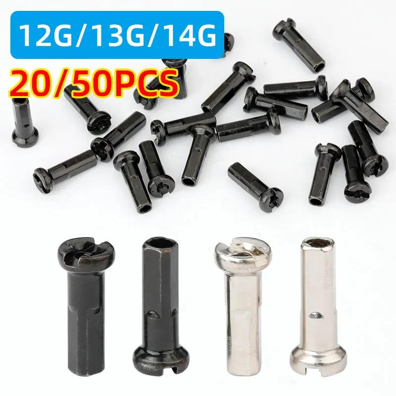 20/50 pièces écrous à rayons en laiton 14G 13G 12G vtt roue de vélo de route e-bike Scooter jante bo