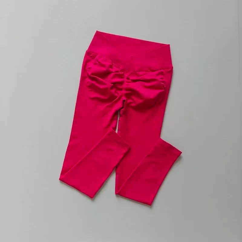 Pantalon de Yoga taille haute, Sexy, bout de pêche, sans couture, sport, Fitness, levage des fesses,