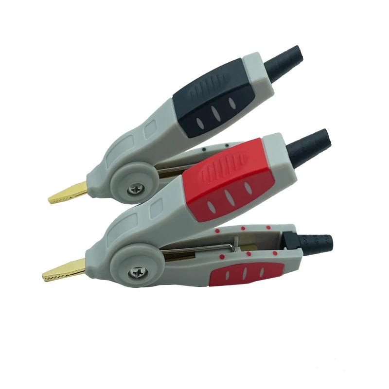 1 paire d'outils de Test Lcr, pince à bec de canard Crocodile Kelvin, placage d'alum, qualité supéri