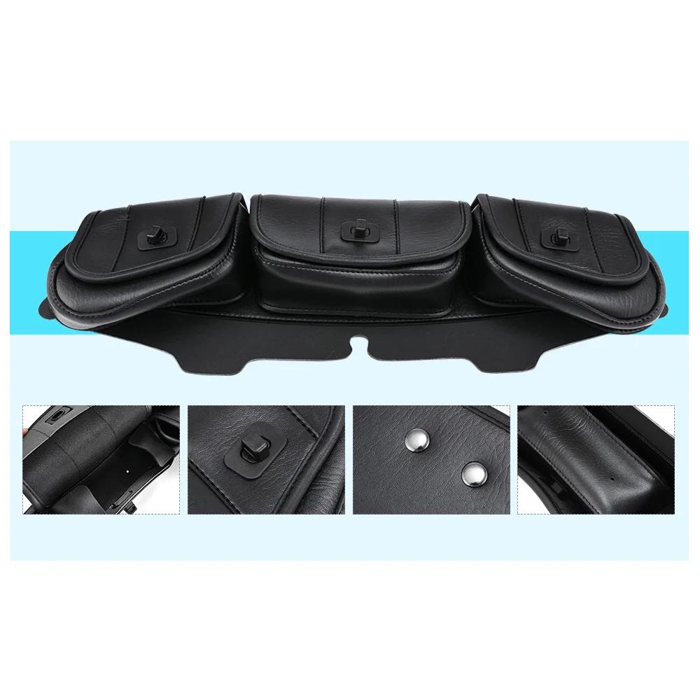 Sac de carénage Batwing pour pare-brise de moto à 3 poches, pour Harley Electra Street Glide Touring