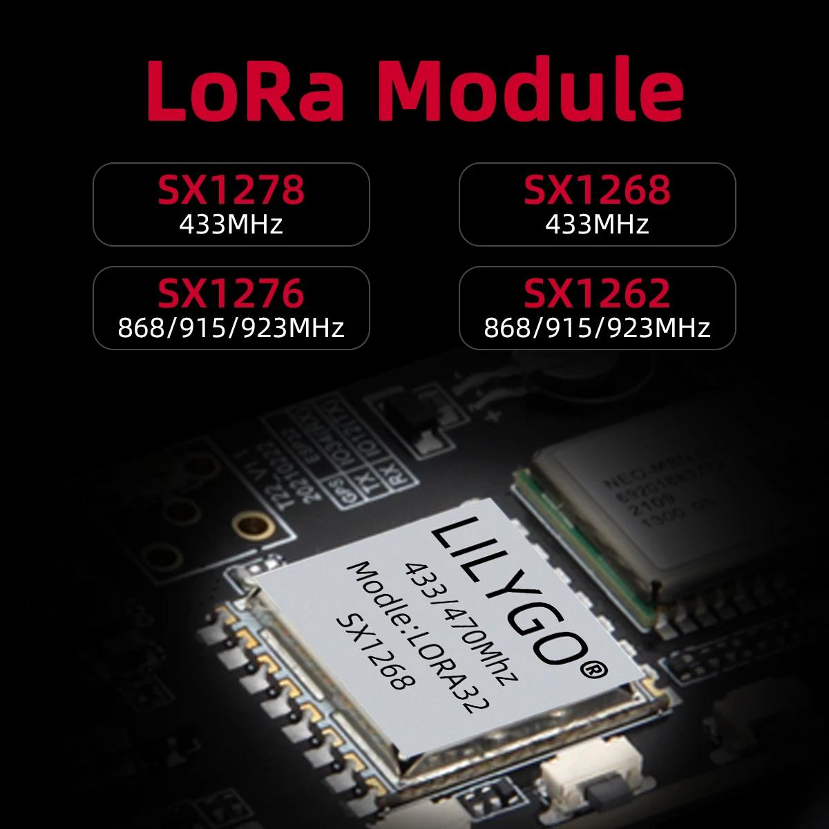 LILYGO® TTGO T-Beam ESP32 Carte de développement LoRa 433MHz 868MHz 915MHz 923MHz SX1278 SX1262 SX12