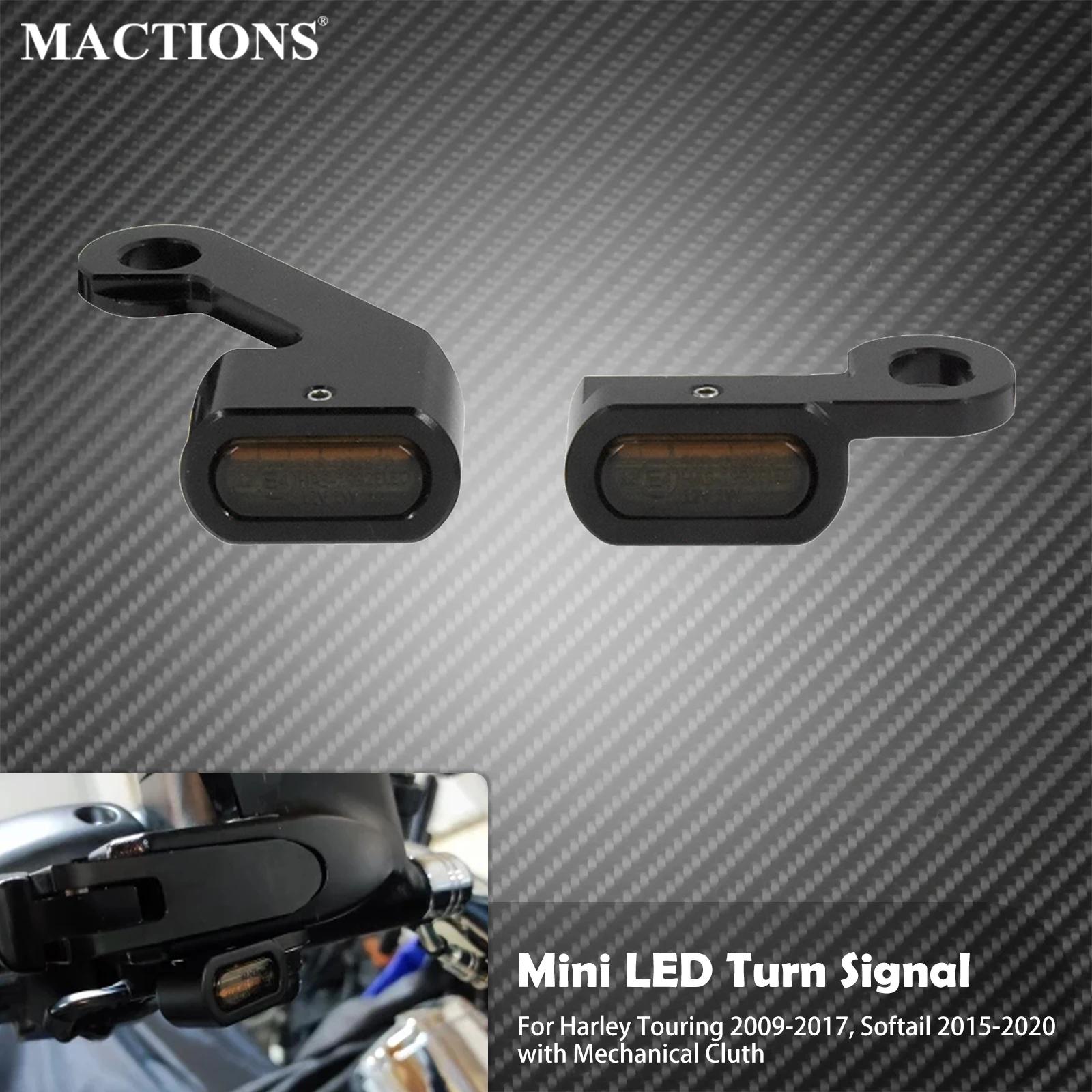 Mini clignotant LED pour motos, avec marque E, couvercle de lentille de fumée, indicateur de poignée