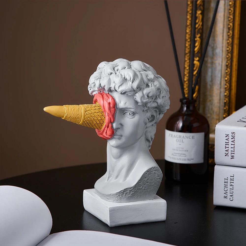 Statue de David, Figurine nordique moderne, décoration artistique de bureau, décoration de maison