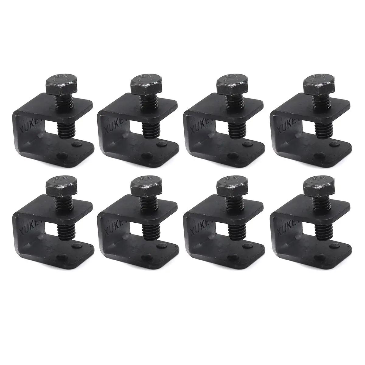 8x garde-boue universel noir C U, pinces à boulon sans perçage, Clips pour voiture AUTO avec bride d