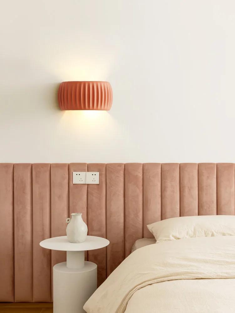 Applique murale européenne en résine pour chambre à coucher, lampe de chevet française, lampe de cou
