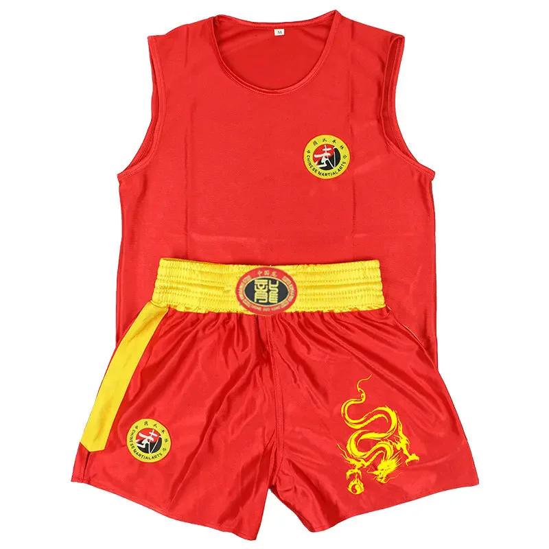Vêtements Wushu unisexes, uniforme de Kung Fu pour enfants, vêtements Sanda Wu Shu, ensemble d'arts 
