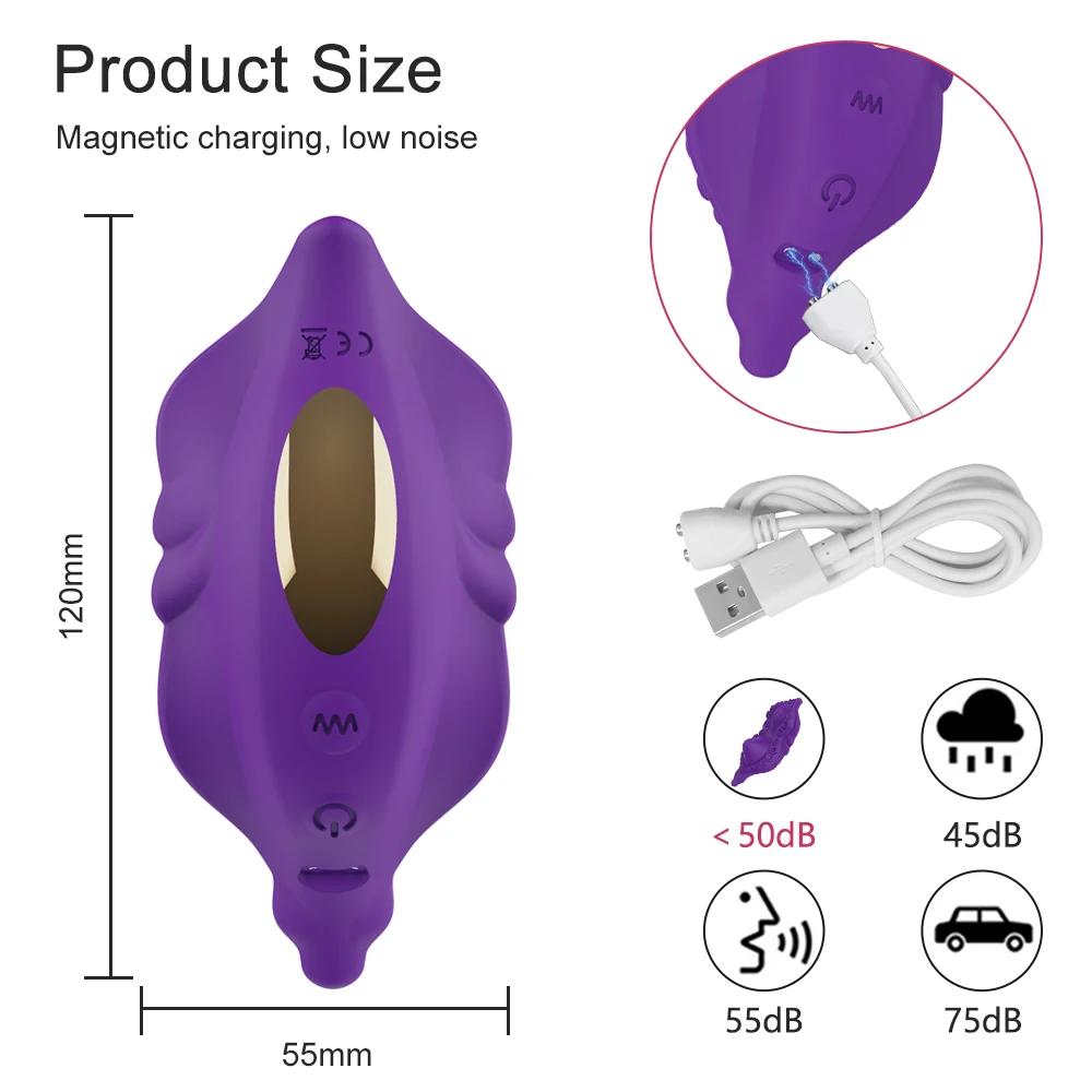 Vibromasseur Bluetooth portable pour femme, télécommande sans fil, anti-clitoris, produits pour adul