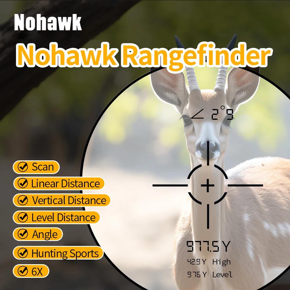 Nohawk – télémètre Laser de Golf, télescope multifonctionnel 600M 1000M, avec verrouillage du drapea