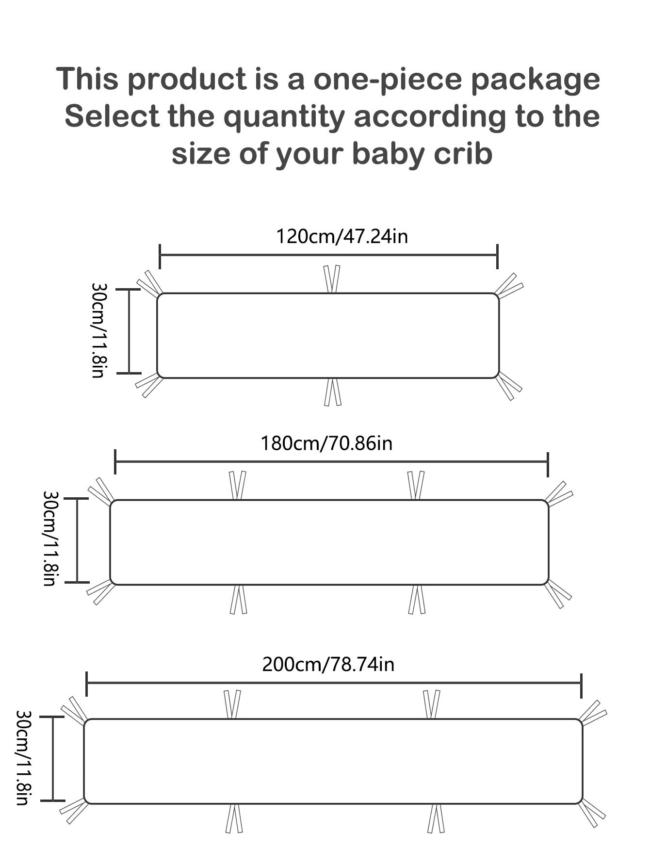 Rail de protection pour berceau de bébé, rembourrage doux, doublure de pare-chocs pour berceau de bé