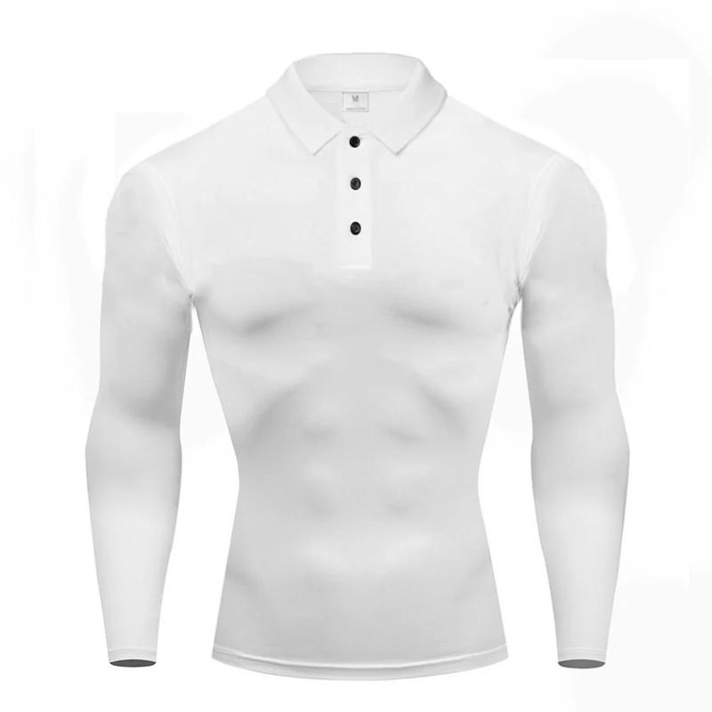 Chemises de golf à manches longues pour hommes Polos de sport Séchage rapide évacuant l'humidité Che