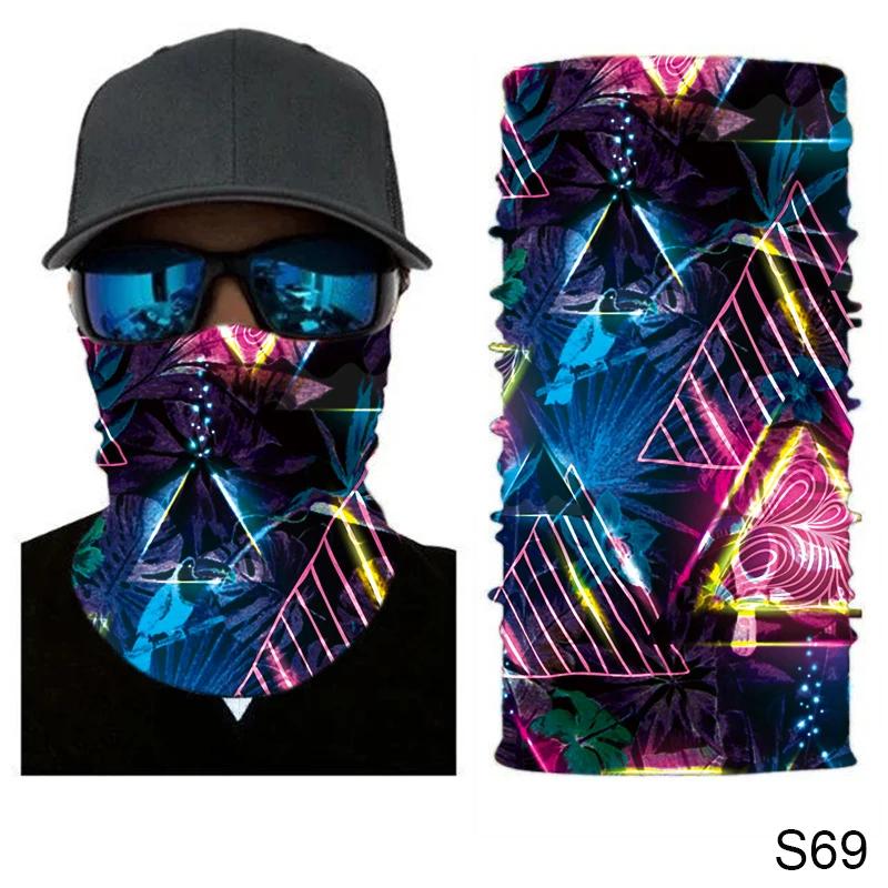 Mode cyclisme masque facial écharpe d'équitation respirant sans couture cache-cou femmes Bandana cha