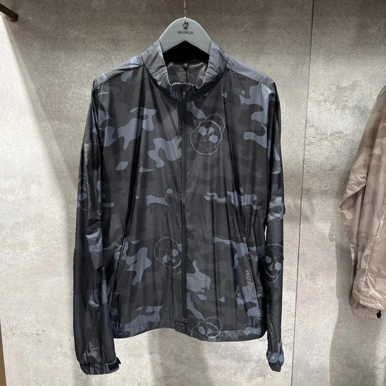 Nouvelle veste de golf pour homme : élégante, polyvalente, zippée, col montant, coupe-vent à manches