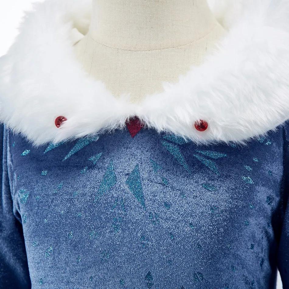 Robe de princesse reine des neiges pour enfants, Costume Elsa pour filles, tenue de fête d'anniversa