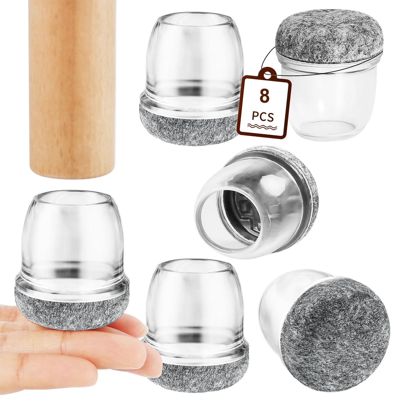 Couvre-jambes en silicone pour meubles, protège-jambes de table et de chaise, protège-pieds optiques