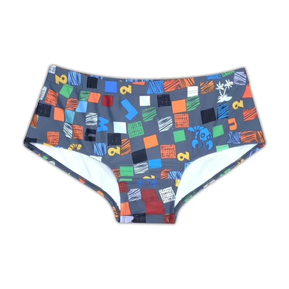 Maillot de bain carré Graffiti Surf pour hommes - Boxer slips plage été coupe brésilienne accrocheur