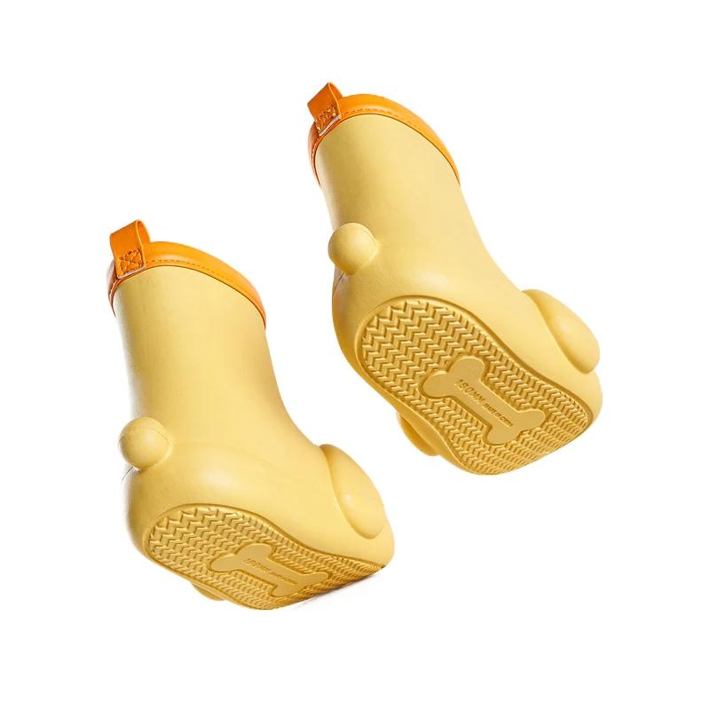 Chaussures de pluie pour chiots, bottes de pluie antidérapantes pour garçons et bébés, modèle fémini