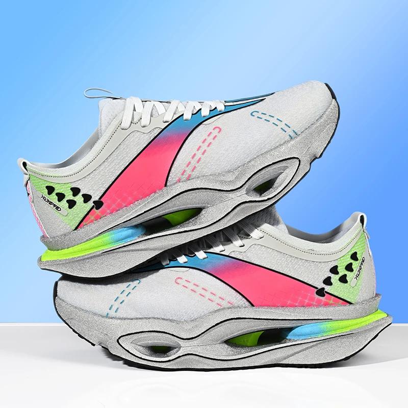 Chaussures de course pour hommes avec plaque en carbone et coussin d'air, respirantes, légères, conf