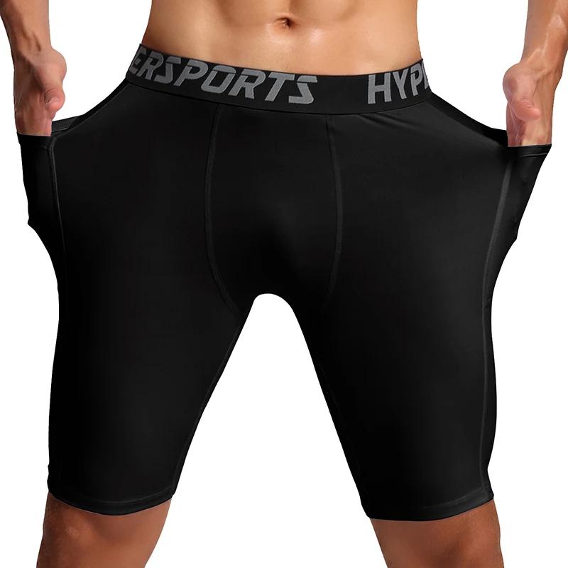Leggings de sport courts à séchage rapide pour hommes, collants de compression pour hommes, shorts d