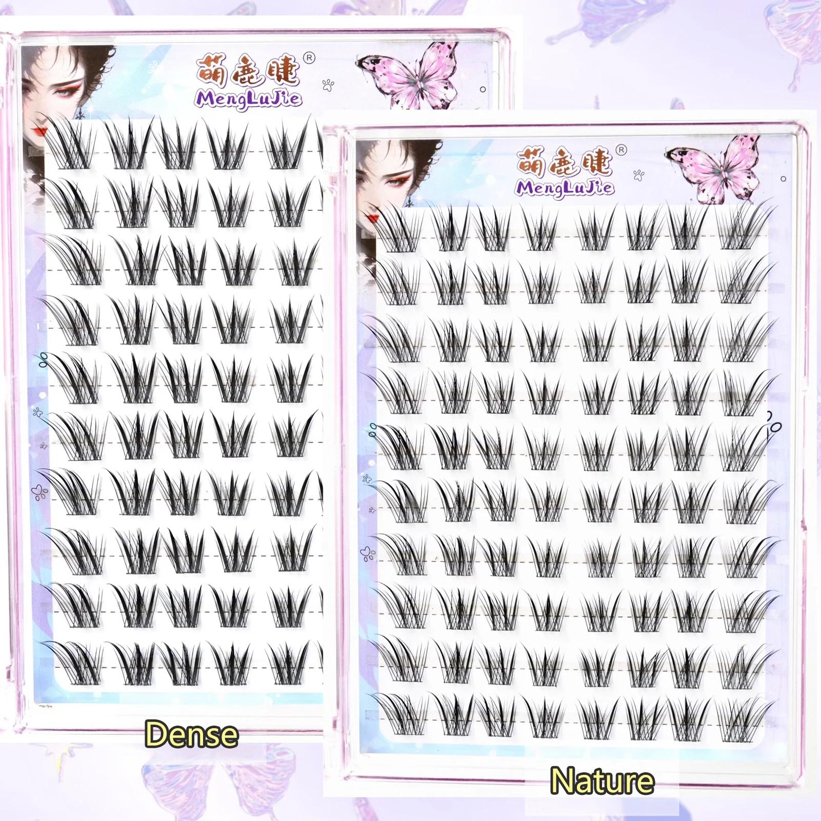 Nouveau Style chinois faux cils renards Style Dense simple grappe segmenté naturel vaporeux cils agr