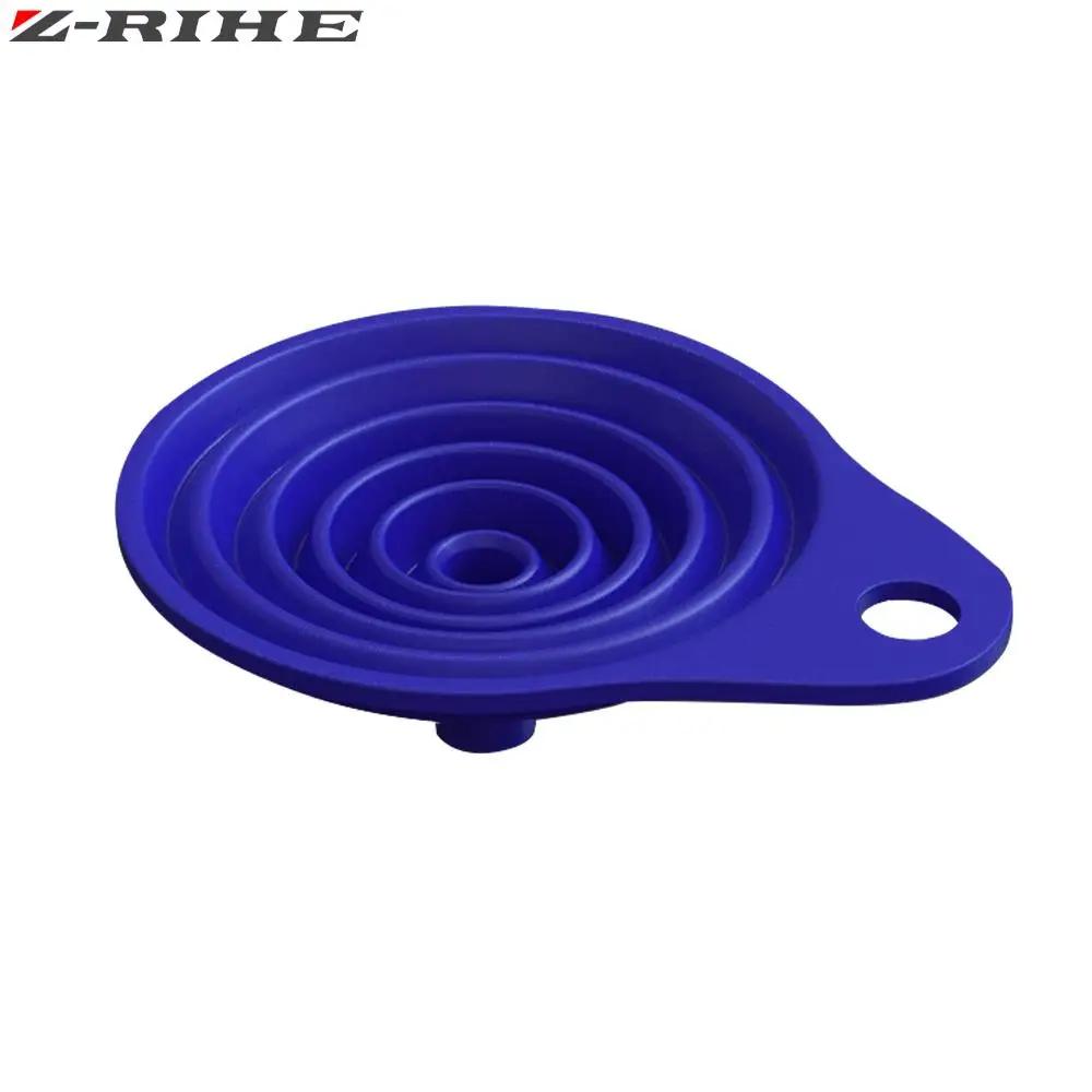 Entonnoir pliable en silicone pour moto, changement d'huile et de carburant, trémie pliable pour HON