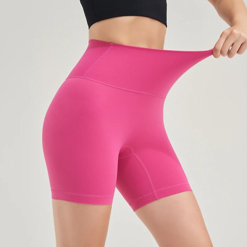 Short de yoga SOISOU pour femme - Leggings taille haute en nylon élastique et respirant