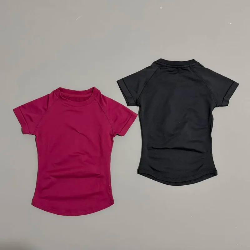 Haut de sport à manches courtes pour femme, sans couture, sculptant, pour yoga, course à pied, entra