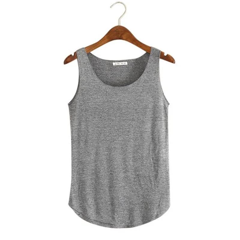 T-shirt de sport en coton et bambou mélangé pour femme, vêtement solide et décontracté, col en U, po