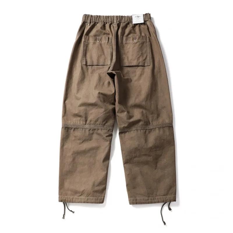 Pantalon baggy décontracté pour hommes, streetwear, mode, conception sale, jambe large, piste, panta