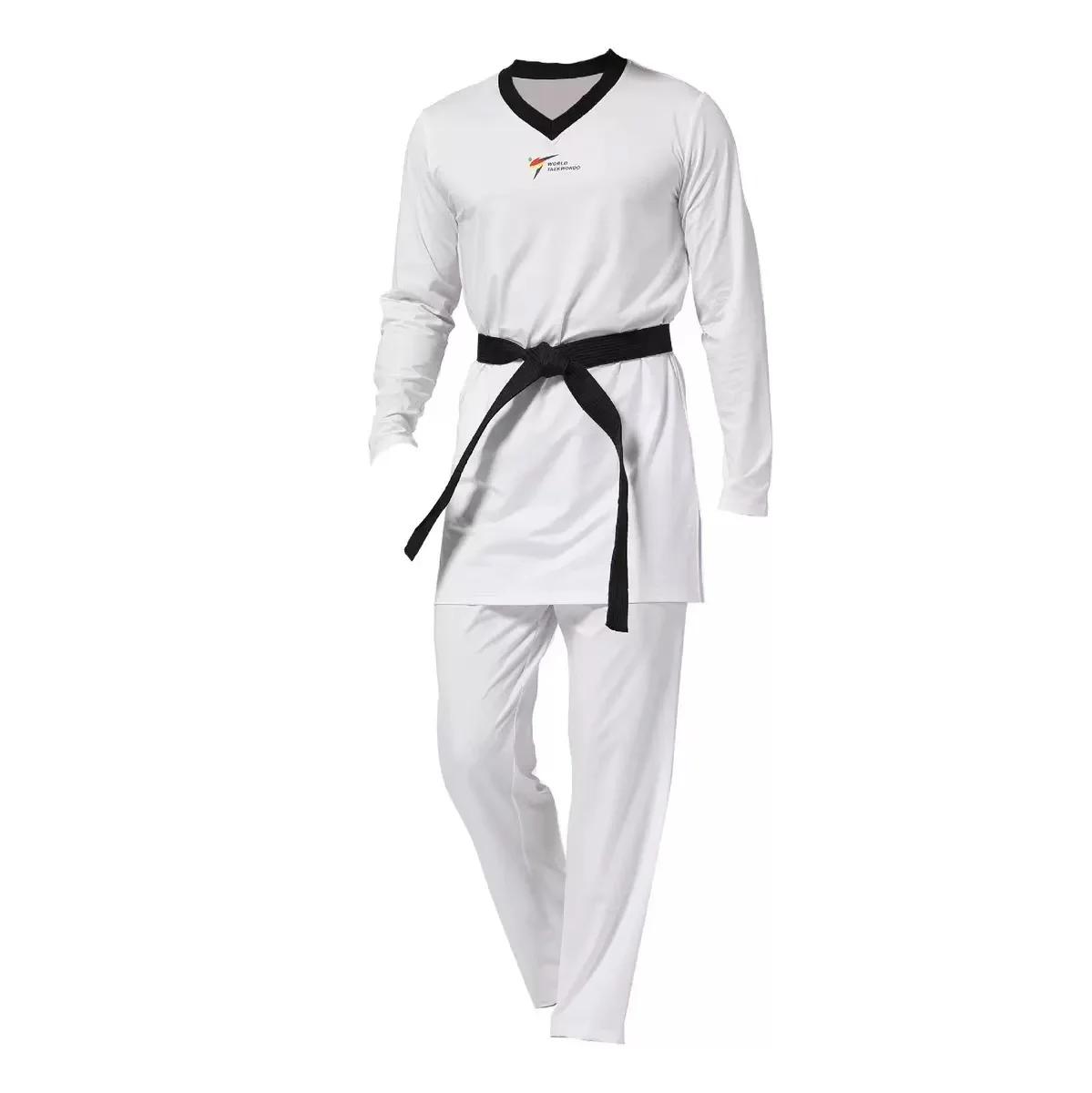 Uniformes de Taekwondo extensibles à séchage rapide, tailles 100-210cm disponibles pour enfants et a