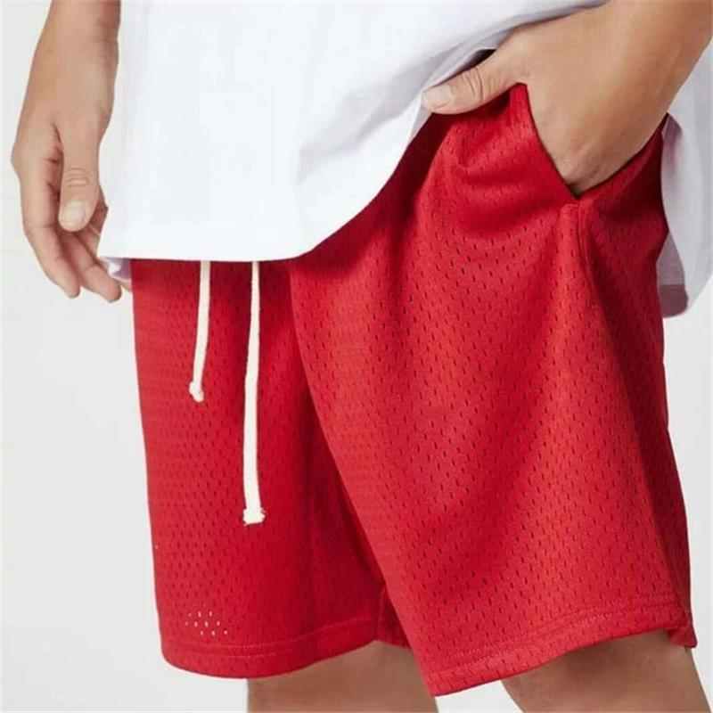 Short d'abattage en maille légère et respirante pour hommes, pantalon de course pour sport d'été