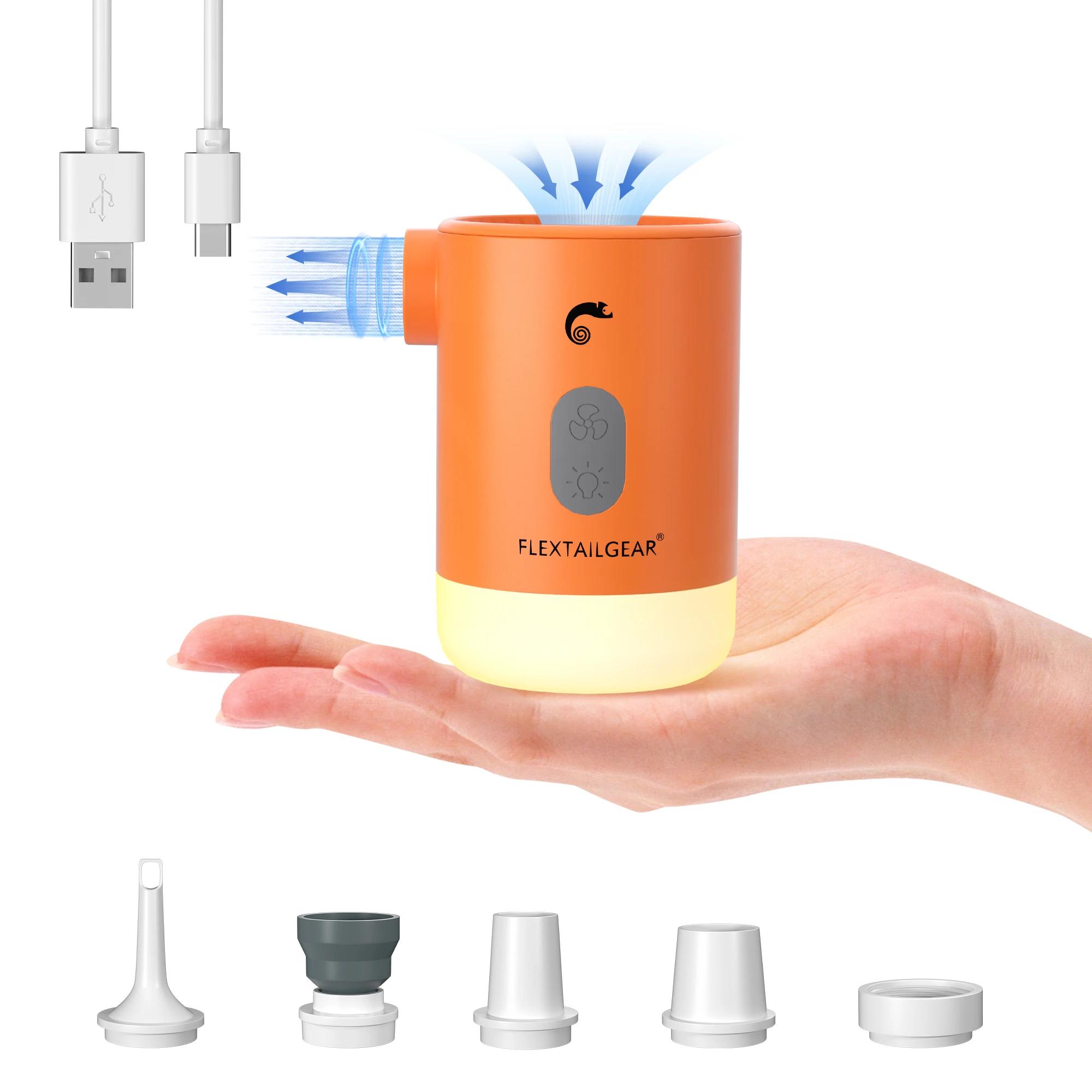FLEXTAIL MAX PUMP 2 PRO - Gonfleur électrique à pompe à air portable avec lumière de camping et alim