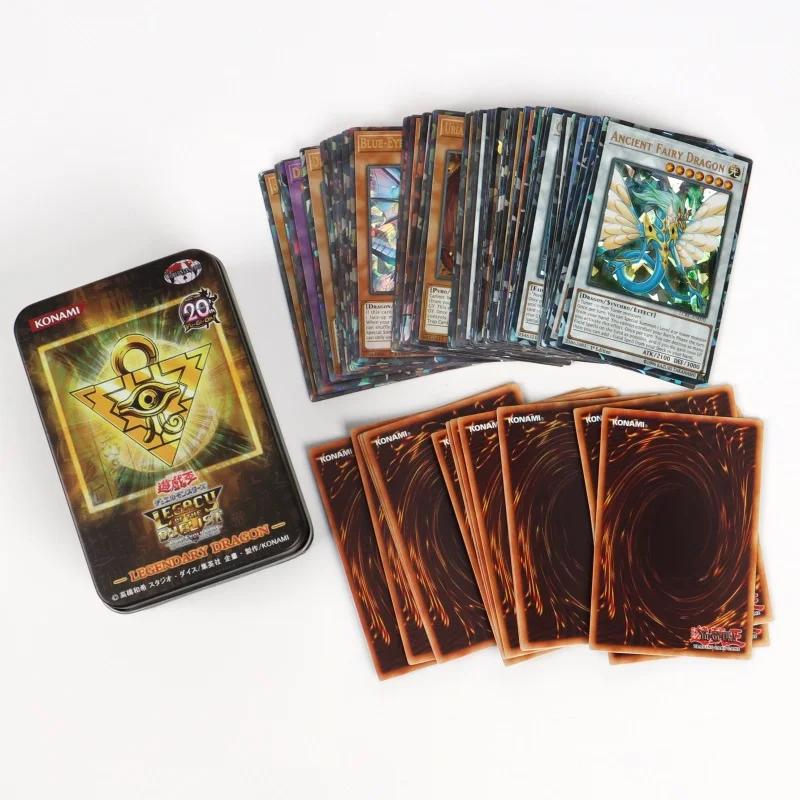 66-148 pièces cartes Yugioh avec boîte en fer blanc Yu Gi Oh carte holographique Version anglaise le